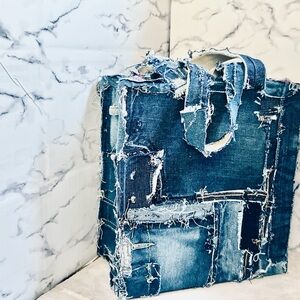 Handcrafted Denim Patchwork Tote